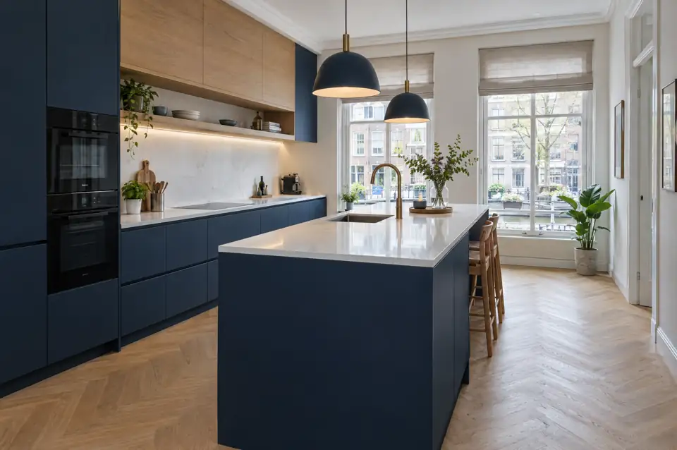 Opgeleverde keukenrenovatie